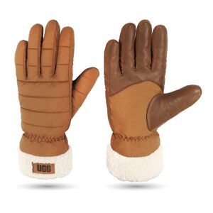 9862 Women's All Weather Fluff Cuff Gloves, Chestnut, S/m